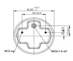 344157-14CPL  - KOMPLE KÖRÜK (PLASTİK PİSTONLU) - ( MERITOR - DAIMLER - JOST -DAIMLER MERCEDES)