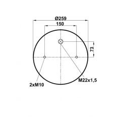 344157-6CPL - KOMPLE KÖRÜK (PLASTİK PİSTONLU) - (WEWELER - SCHMITZ - SCANIA)