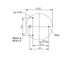 344571-S SERVİS TİP KÖRÜK ( LASTİKLİ ) PİSTONSUZ