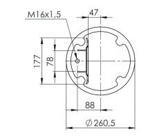 344582-C KOMPLE KÖRÜK ( METALLİ ) - (VOLVO-RENAULT)