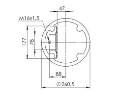 344582-S  SERVİS TİPİ KÖRÜK ( LASTİK KÖRÜK ) PİSTONSUZ