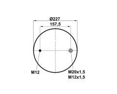 344159-2CPL - KOMPLE KÖRÜK ( PLASTİK PİSTONLU ) - (CARDI-FRUEHAUF-SAMRO)