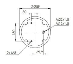 347929-CPL - KOMPLE KÖRÜK  (PLASTİK PİSTONLU) - ( SCHMITZ )