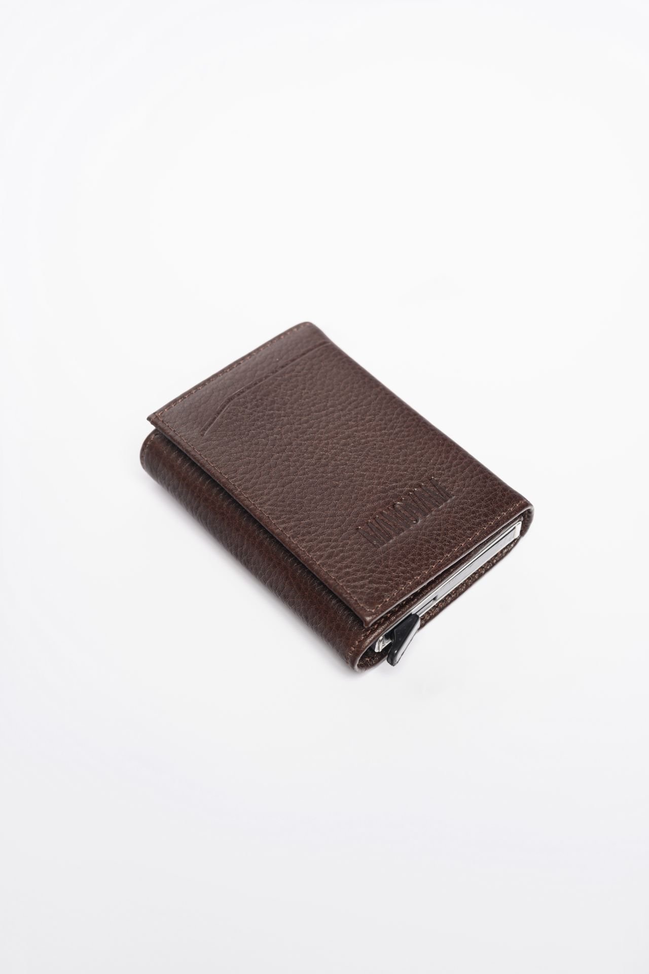 Brown Leather Mechanism Wallet