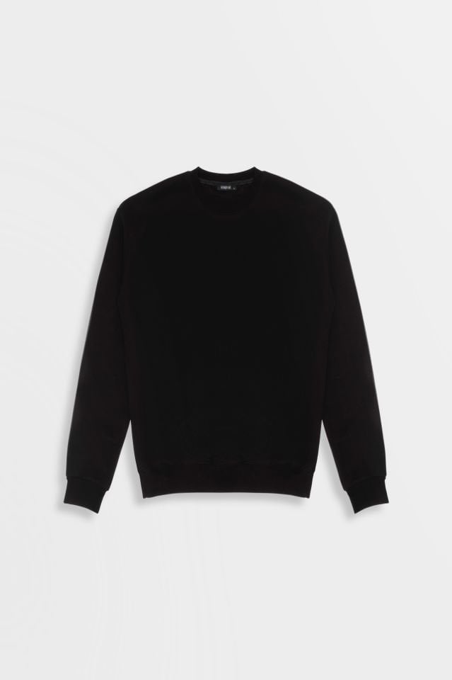 Siyah Penye Sweatshirt