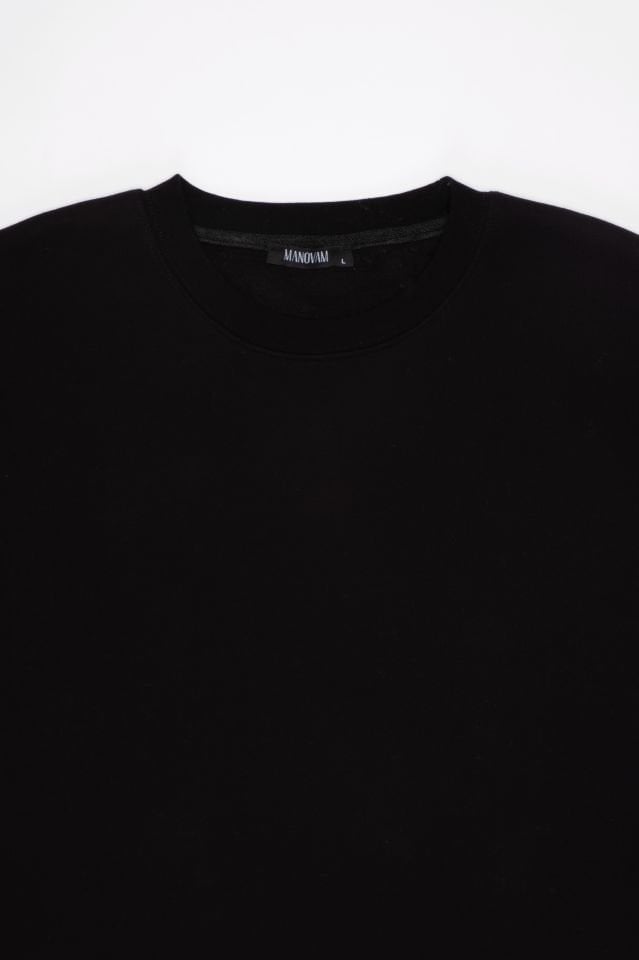Siyah Penye Sweatshirt