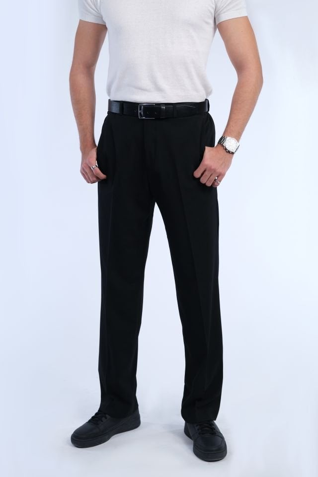 Black Fabric Trousers