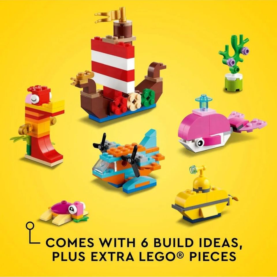Lego 333 Parça Classic Yaratıcı Okyanus Eğlencesi - Mavi Su Dünyası