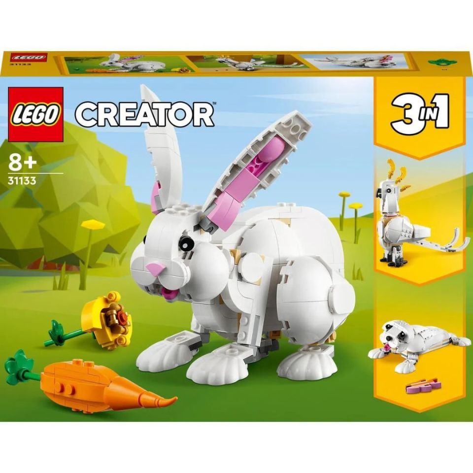 Lego 258 Parça Creator 3 ü 1 Arada Beyaz Tavşan - Mavi Su Dünyası