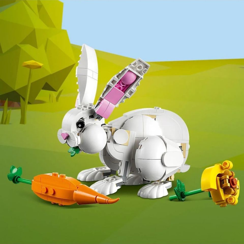 Lego 258 Parça Creator 3 ü 1 Arada Beyaz Tavşan - Mavi Su Dünyası