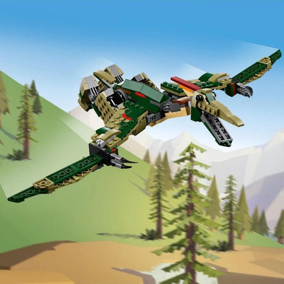 Lego 626 Parça Creator 3ü 1 Arada T. Rex Dinozor Modeli Yapım Seti - Mavi Su Dünyası