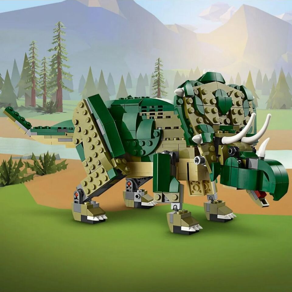 Lego 626 Parça Creator 3ü 1 Arada T. Rex Dinozor Modeli Yapım Seti - Mavi Su Dünyası