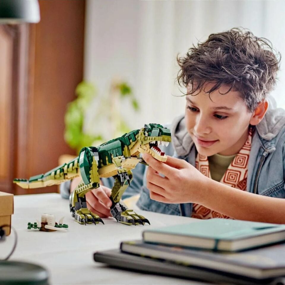 Lego 626 Parça Creator 3ü 1 Arada T. Rex Dinozor Modeli Yapım Seti - Mavi Su Dünyası