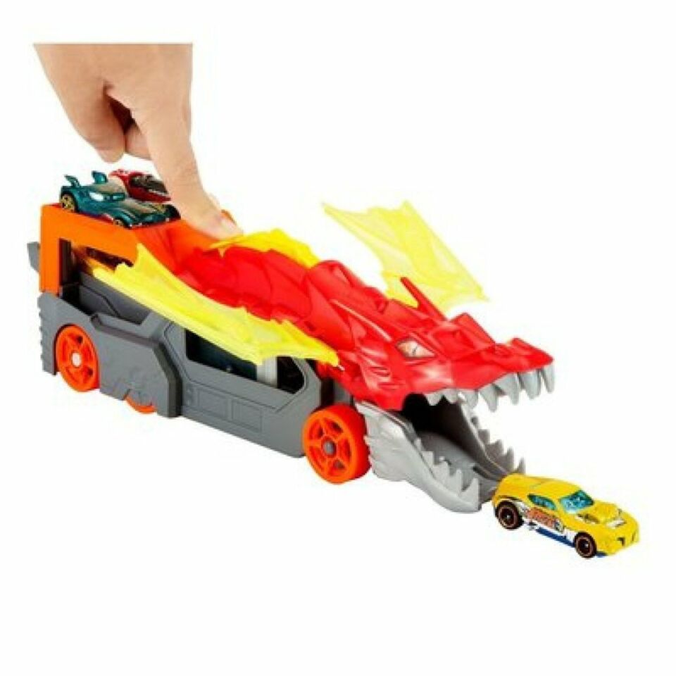 Hot Wheels Fırlatıcı ve Taşıyıcı Ejderha - Mavi Su Dünyası