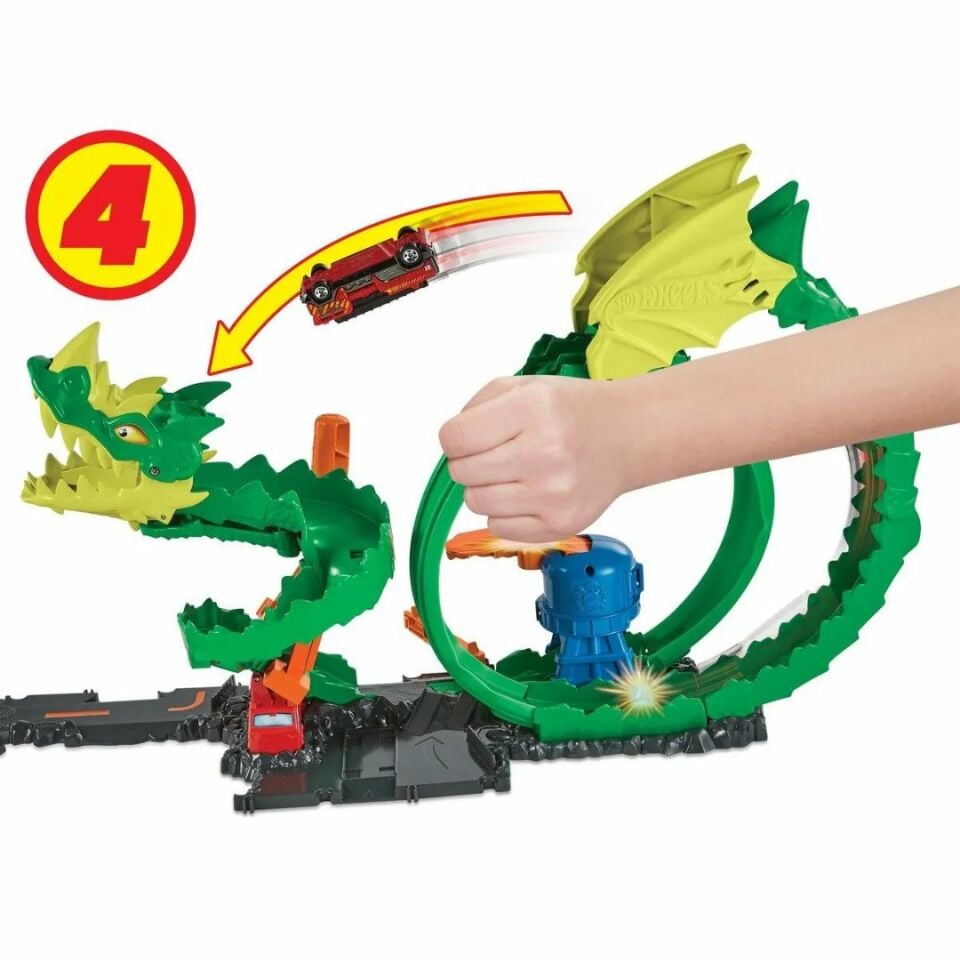 Hot Wheels Ejderha ile Mücadele Pisti - Mavi Su Dünyası