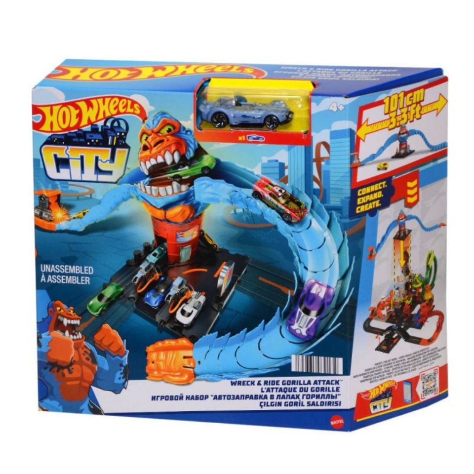 Hot Wheels Düşman Yaratıklar Oyun Seti - Mavi Su Dünyası