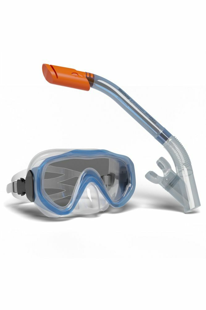 Mavisudunyasi® Blue Devil Maske Şnorkel Set Mavi