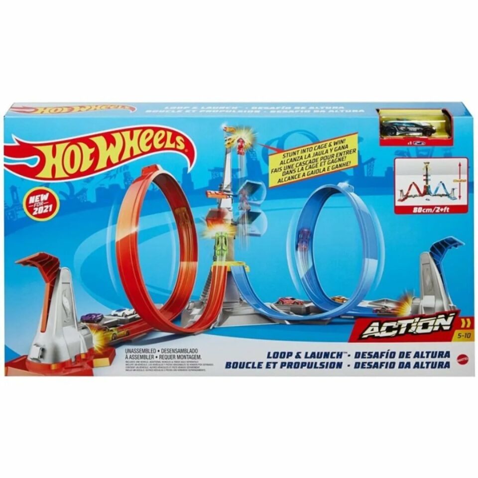 Hot Wheels Dikey Uçuş Heyecan Yarış Seti - Mavi Su Dünyası