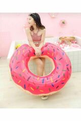 Donut Pembe Şişme Simit 107 Cm 42 Cm