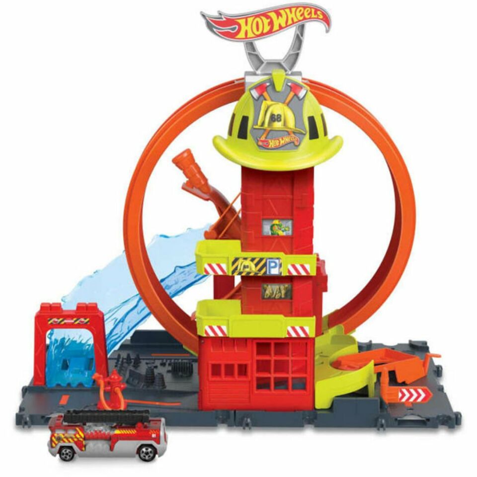 Hot Wheels Çember Pistli İftaiye İstasyonu - Mavi Su Dünyası