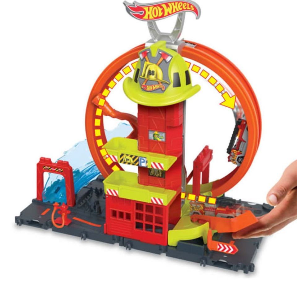 Hot Wheels Çember Pistli İftaiye İstasyonu - Mavi Su Dünyası