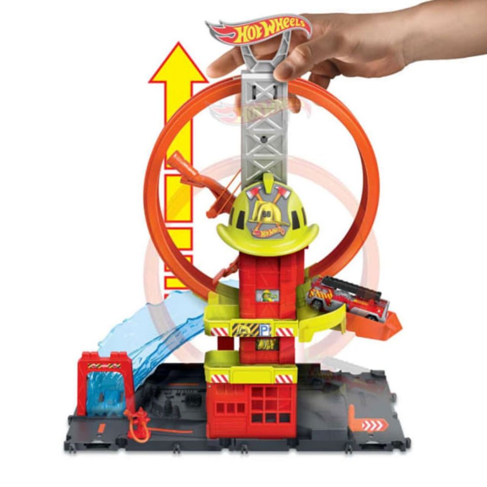 Hot Wheels Çember Pistli İftaiye İstasyonu - Mavi Su Dünyası