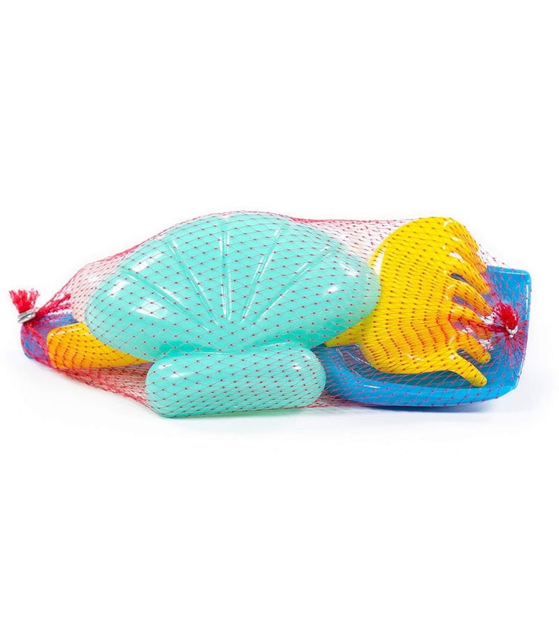 4 lü Set Plaj El Küreği, Tırmık, Yengeç, Deniz Kalıpları
