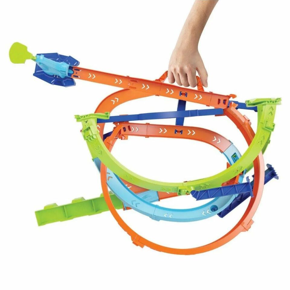 Hot Wheels Bumerang Çemberli Yarış Pisti - Mavi Su Dünyası