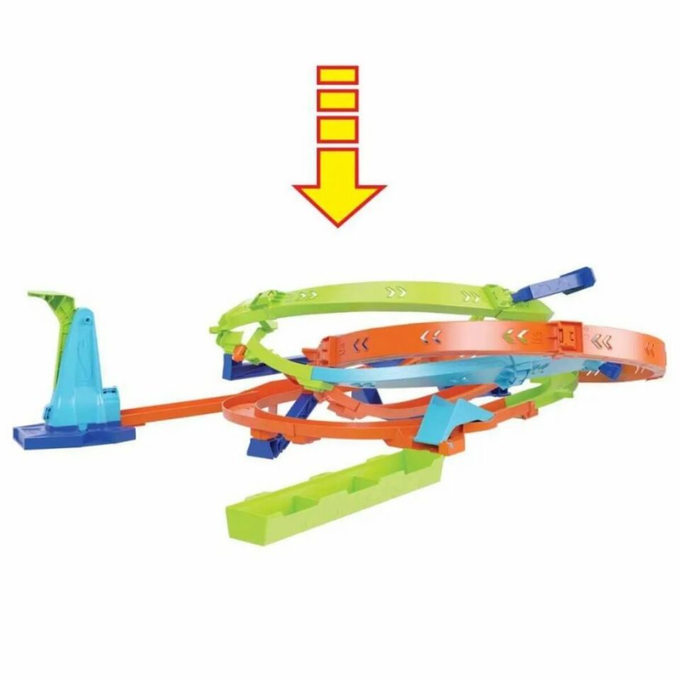 Hot Wheels Bumerang Çemberli Yarış Pisti - Mavi Su Dünyası