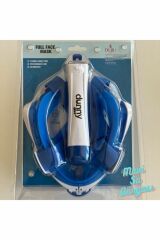 Full Face L/XL Maske Şnorkel Set Takımı Mavi Renk - Mavi Su Dünyası
