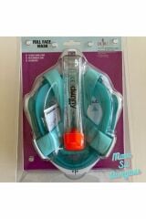 Full Face L/XL Maske Şnorkel Set Takımı Yeşil Renk  - Mavi Su Dünyası