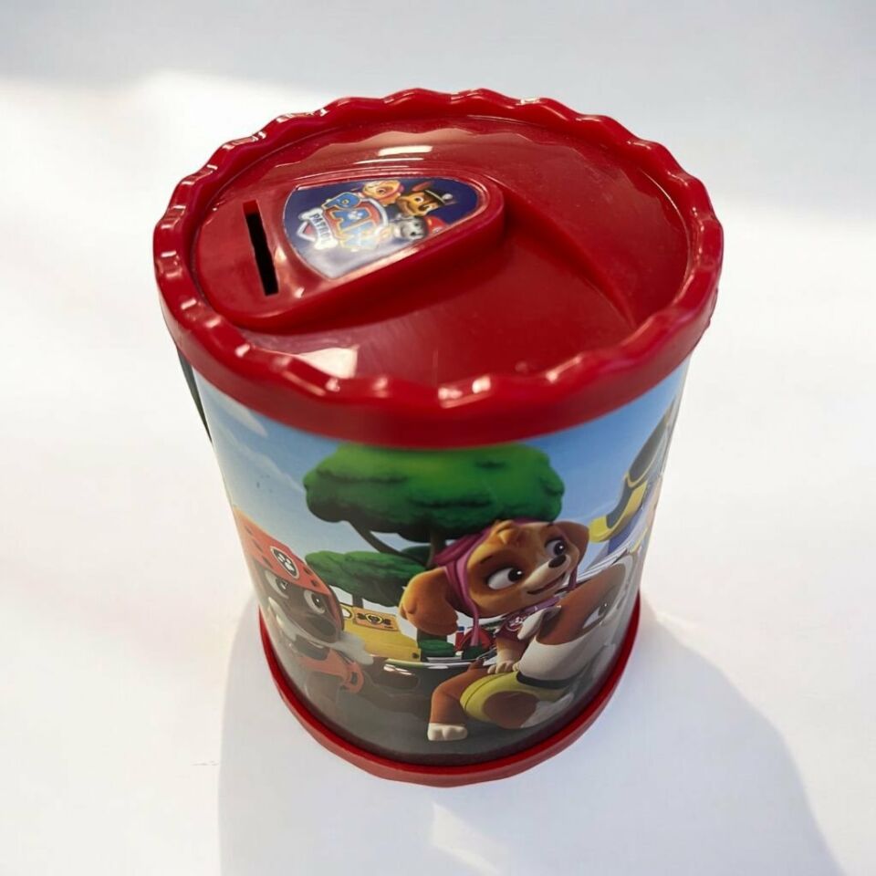 Paw Patrol Desenli Kumbara Yeşil