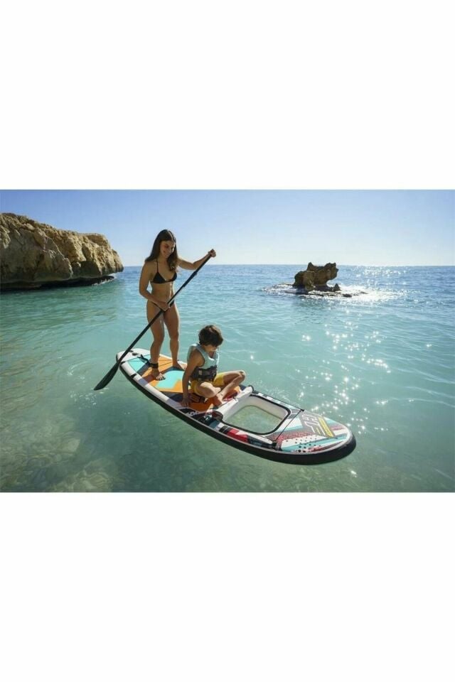 Paddle Board Hydro-Force Kürek+Pompa+Çanta - 305 x 84 Cm - MAVİ SU DÜNYASI