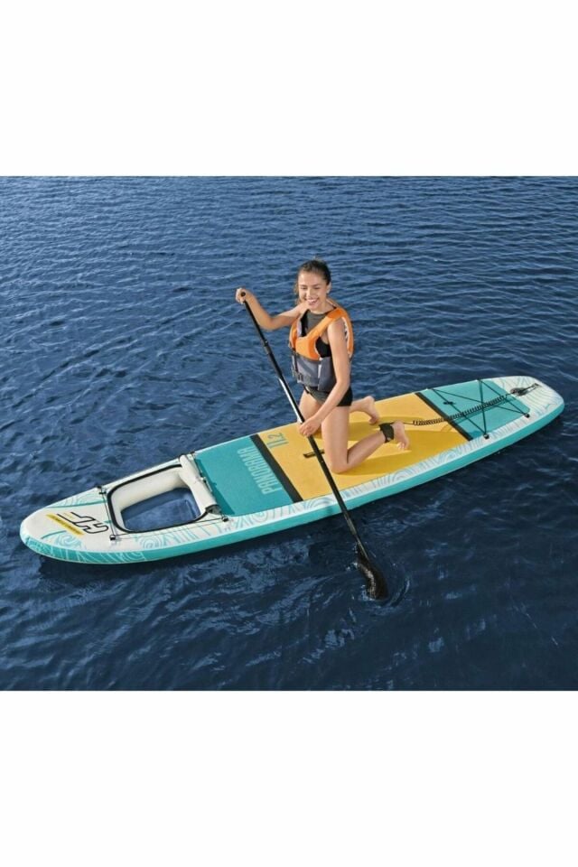 Paddle Board Hydro-Force Kürek+Pompa+Çanta - 340 x 89 Cm -