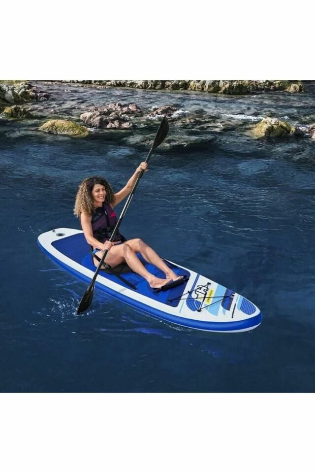 Paddle Board Hydro-Force Kürek+Pompa+Çanta - 305 x 84 Cm - MAVİ SU DÜNYASI