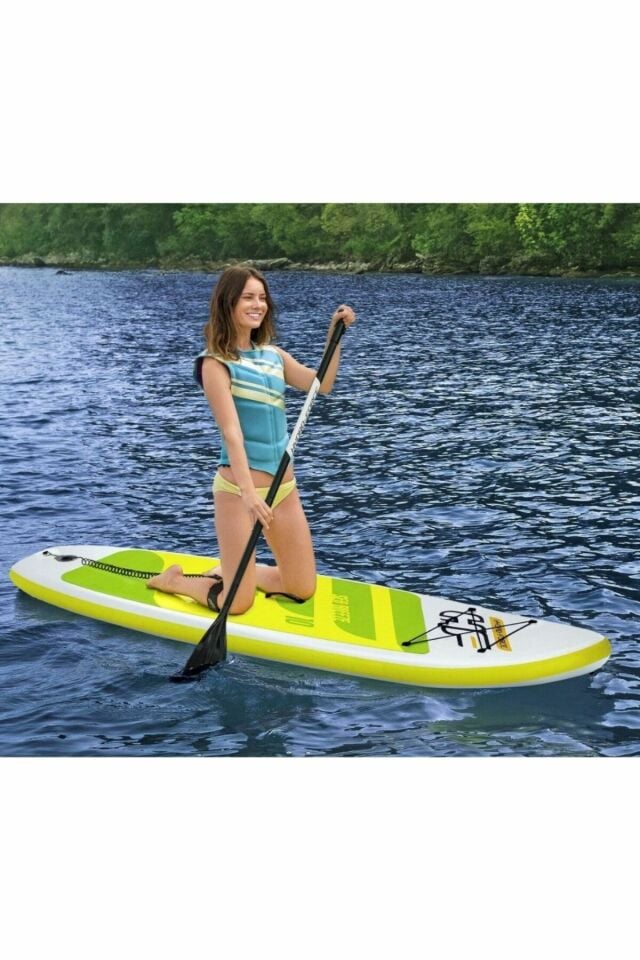 Paddle Board Hydro-Force Kürek+Pompa+Çanta - 305 x 84 Cm - MAVİ SU DÜNYASI
