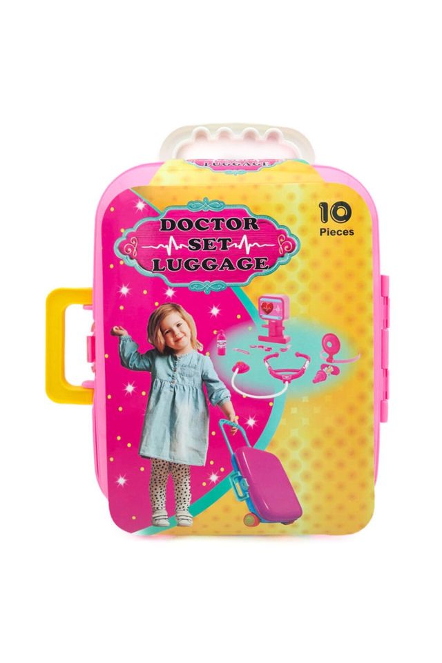 Çocuk Valizli 10 Parça Doktor Seti