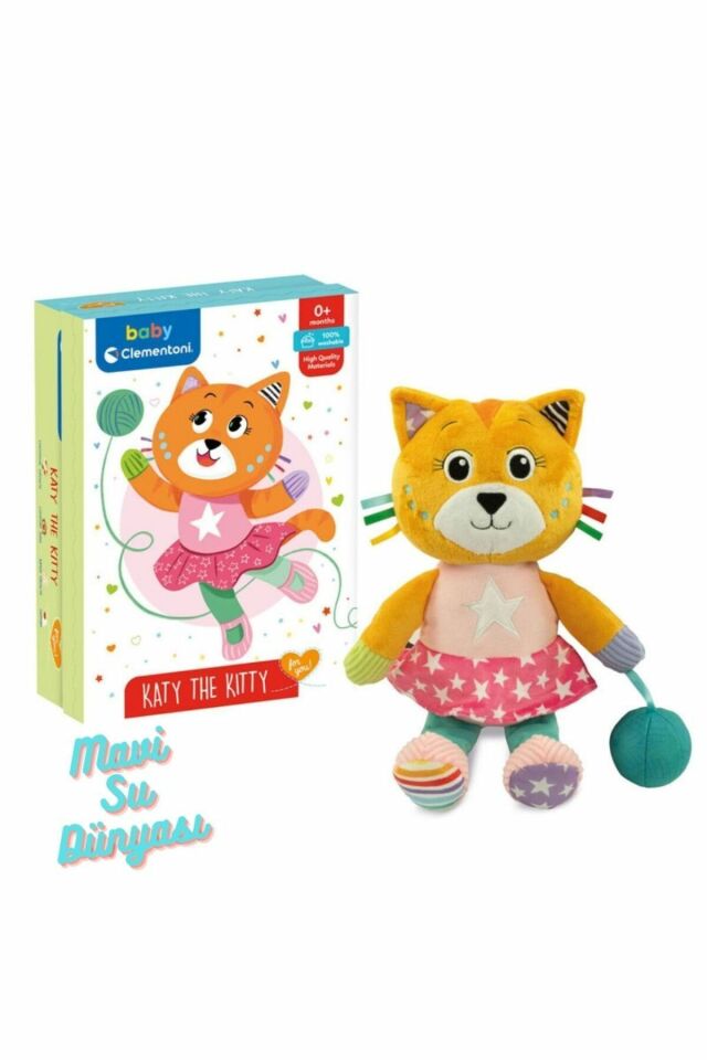 Peluş Yumuşacık Kedicik - Mavi Su Dünyası
