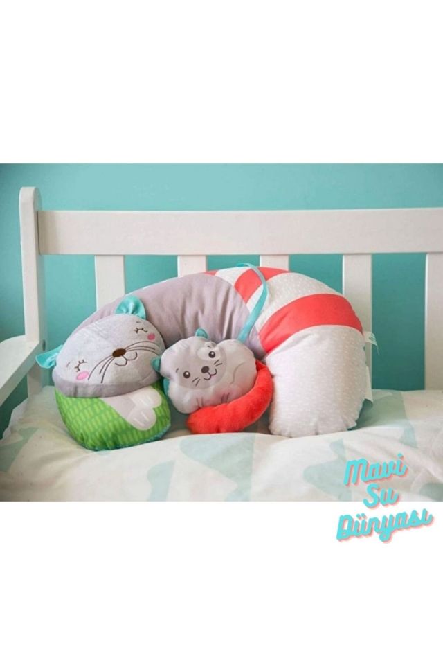 Peluş Oyun Yastığı - Mavi Su Dünyası