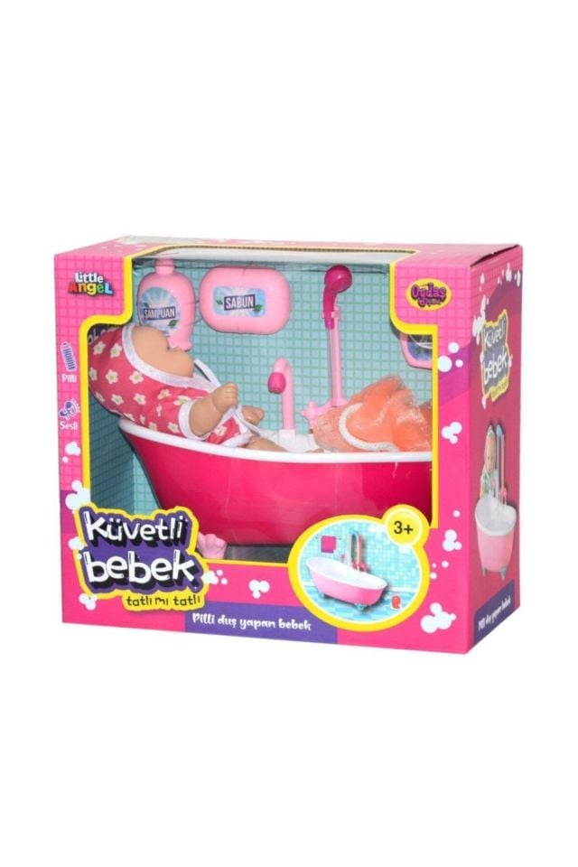 Pilli Küvette Duş Yapan Bebek