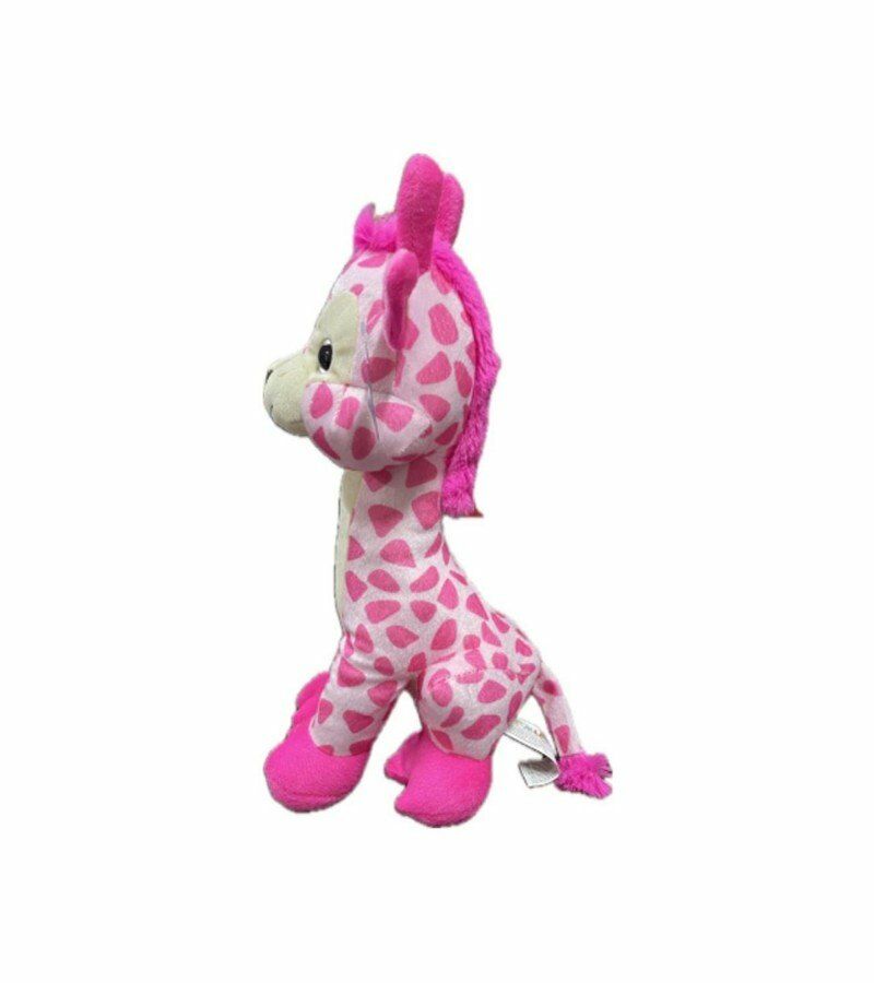 Peluş 35 Cm Mutlu Zürafa Pembe