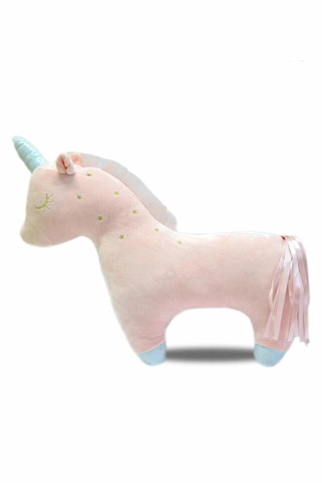 Peluş Unicorn Soft Yastık 35 Cm - Mavi Su Dünyası