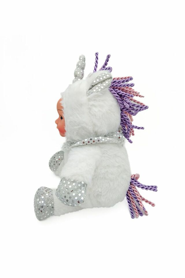 Peluş Bebek Yüzlü Unicorn 30 Cm - Mavi Su Dünyası