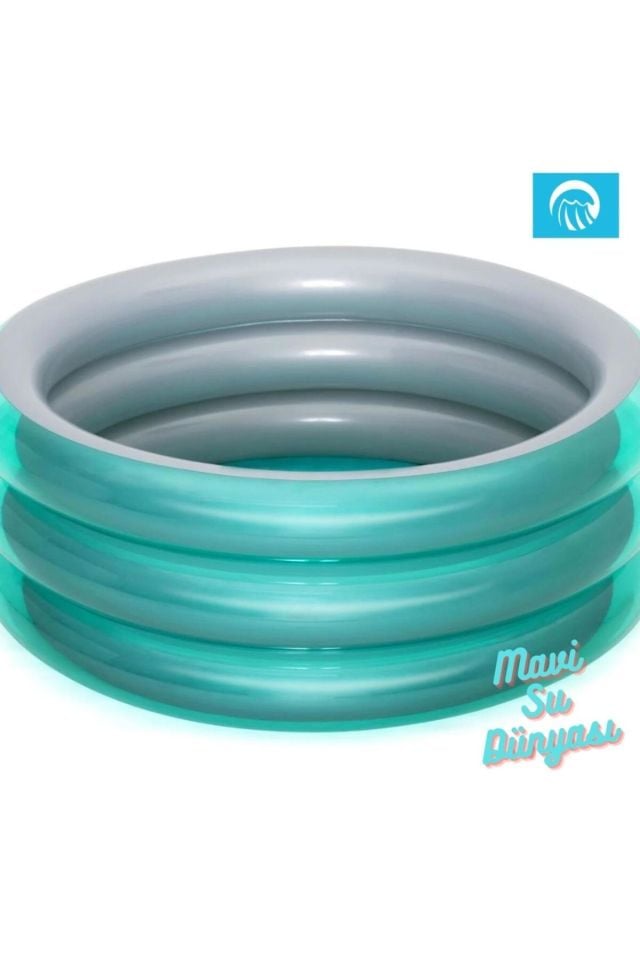 Havuz 3 Bölmeli Jumbo Yeşil Renkli 150 Cm x 53 Cm