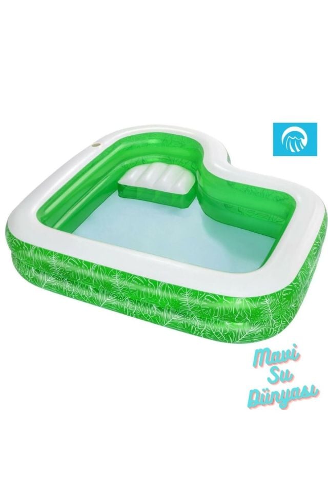 Havuz Oturaklı Yeni Model Yeşil Renk 231 Cm x 51 Cm