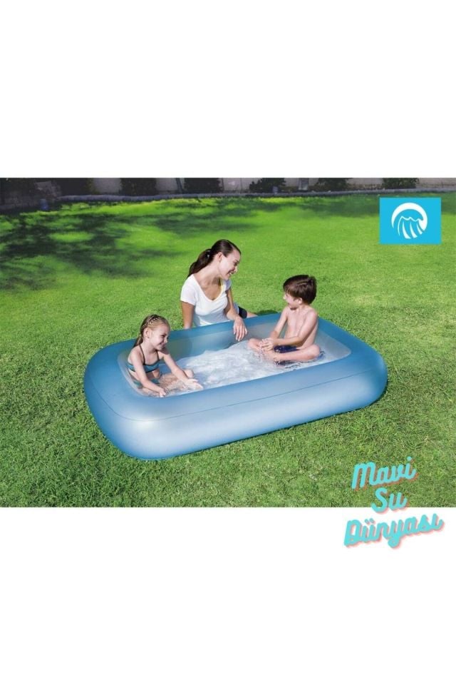 Havuz Dikdörtgen Mavi Renk 165 Cm x 25 Cm