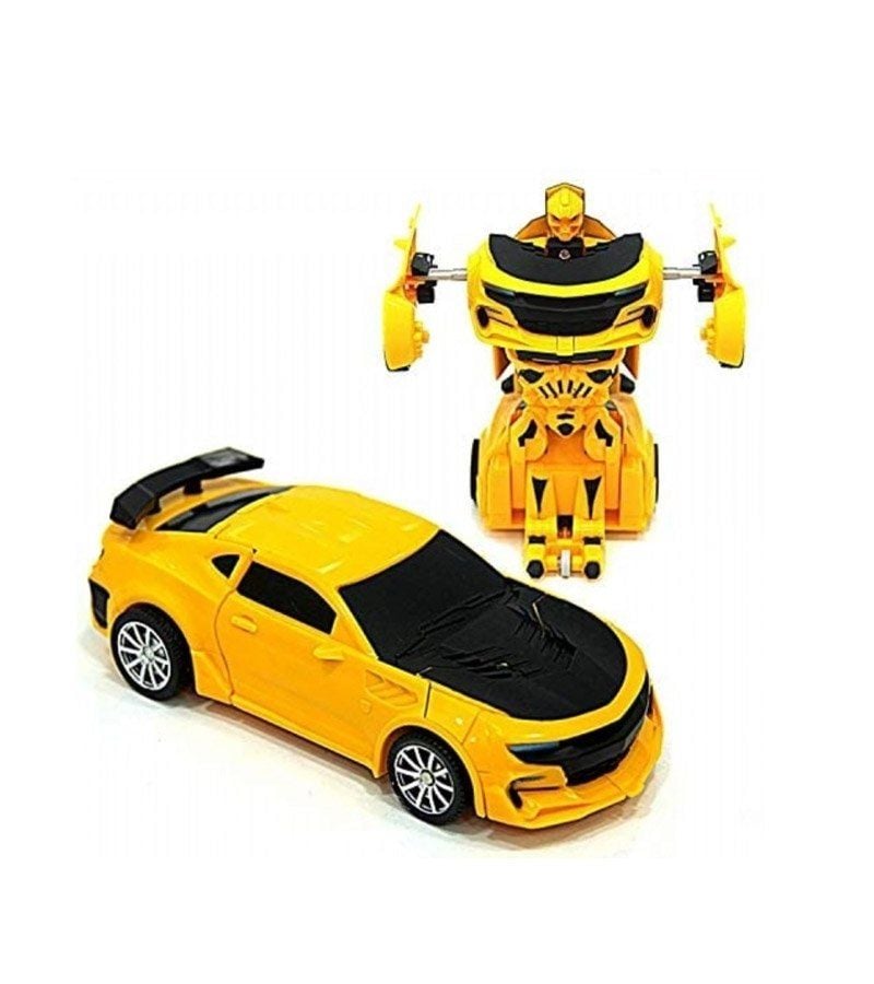 Pilli Robot Olan Araba - Mavi Su Dünyası BEYAZ