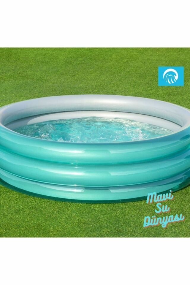 Havuz Metalik Jumbo Yuvarlak 201 Cm x 53 Cm - Mavi Su Dünyası