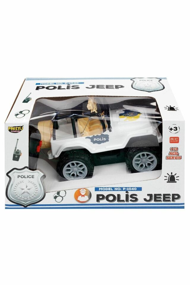 2 Fonksiyonlu Polis Safari Jeep | Mavi Su Dünyası