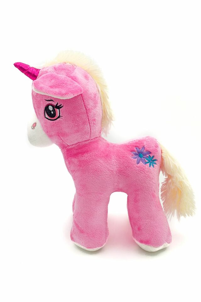 Peluş Pony At 40 Cm Pembe - Mavi Su Dünyası